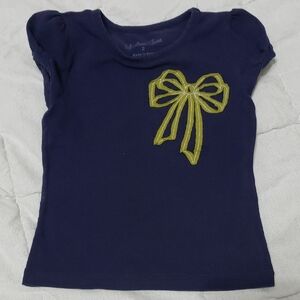 Matilda Jane 24m 2 Navy Green Bow shirt